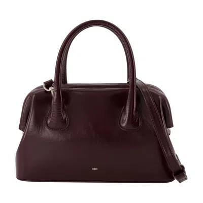 Osoi Boat Brot Handbag -  - Leather - Bordeaux In Burgundy