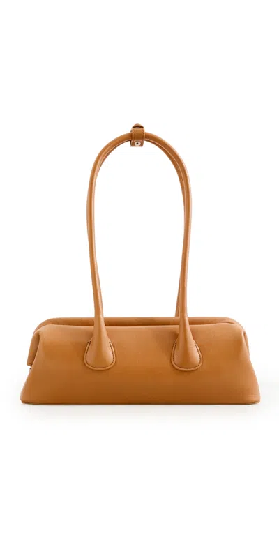 Osoi Boat Wide Mini Bag Maple In Brown