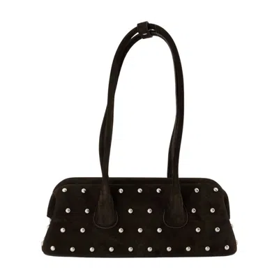 Osoi Boat Wide Mini Shoulder Bag In Black