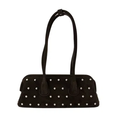 Osoi Boat Wide Mini Shoulder Bag In Black