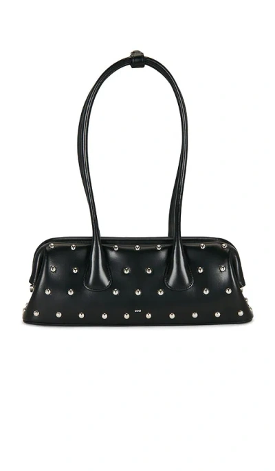 Osoi Boat Wide Mini Shoulder Bag In Black Stud