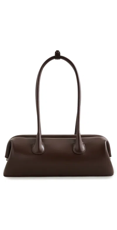 Osoi Boat Wide Shoulder Bag Choco Brown