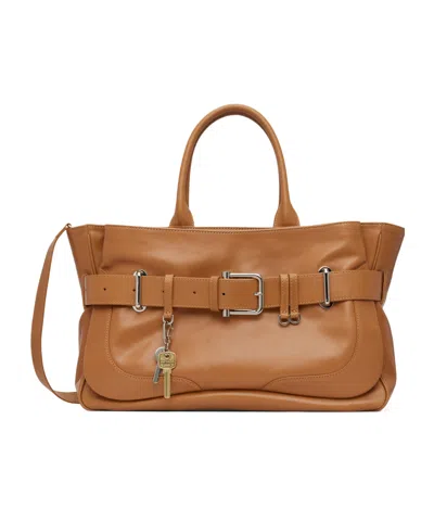 Osoi Brocle Belted Shoulder Bag In Brown