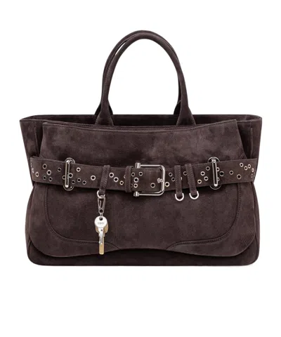Osoi Brocle Belted Shoulder Bag In Red