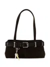 Osoi Brocle Buckled Suede Mini Bag In Black