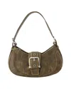 Osoi Brocle Vintage Brown Shoulder Bag In Leather Woman In Brown