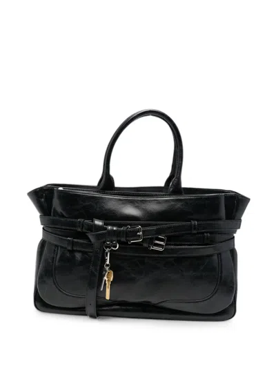 Osoi Brocle Leather Tote Bag In Black