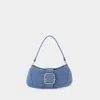 Osoi Brocle Small Hobo Bag -  - Denim Sky - Suede In Blue