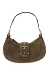 Osoi Brocle Vintage Brown Shoulder Bag In Leather Woman In Brown