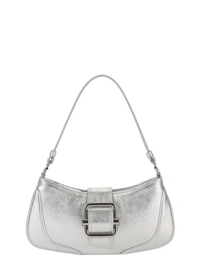 Osoi Brocle Zipped Shoulder Bag In Silver