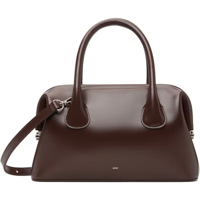 Osoi Brown Boat Brot Bag In Choco Brown