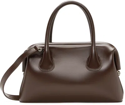 Osoi Brown Boat Mini Bag In Choco Brown