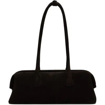Osoi Brown Boat Wide Bag In Suede Mocha