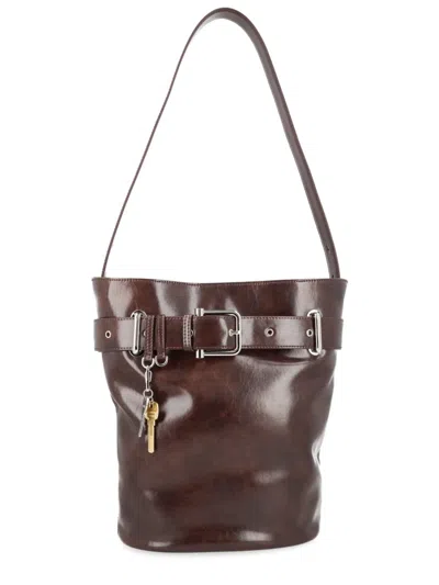 Osoi Brown Cow Leather Shoulder Bag