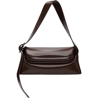 Osoi Brown Folder Brot Bag In Choco Brown