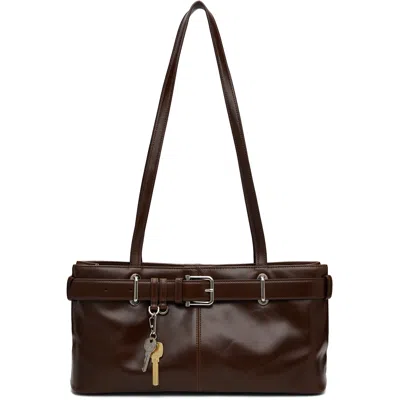 Osoi Brown Shoulder Brocle Bag In Marrone