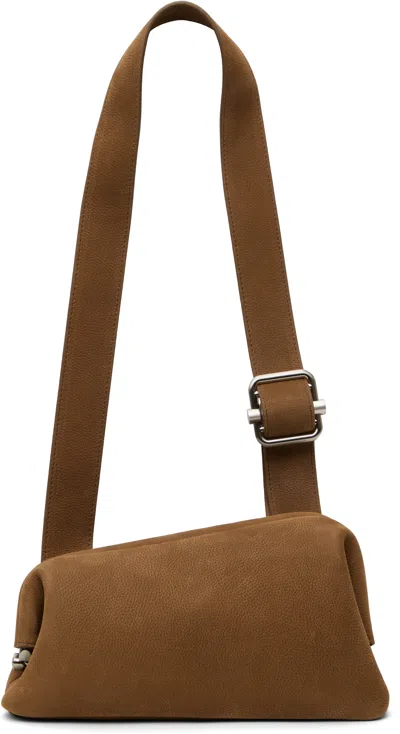 Osoi Brown Slide Brot Bag In Nubuck Brown