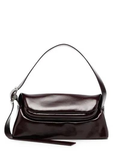 Osoi Buckle-detail Leather Tote Bag In Blue