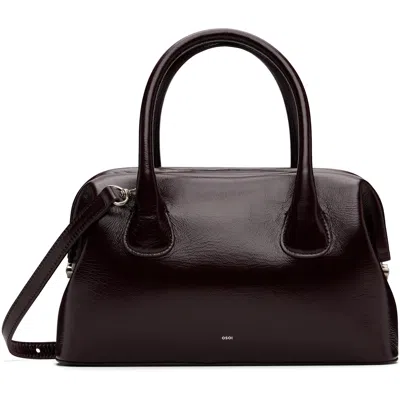 Osoi Burgundy Boat Brot Bag In Dark Plum