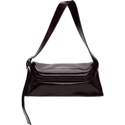 Osoi Burgundy Folder Brot Bag In Dark Plum