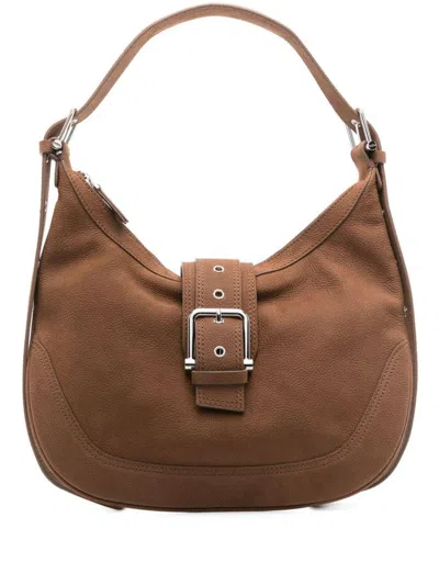 Osoi Calf Leather Medium Hobo Brocle Shoulder Bag