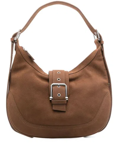 Osoi Calf Leather Medium Hobo Brocle Shoulder Bag
