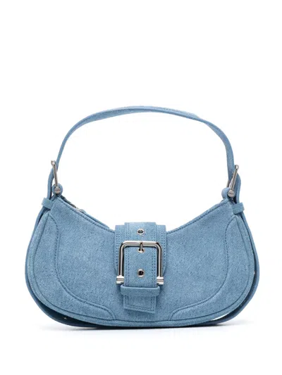 Osoi Decorative-buckle Shoulder Bag In Blue
