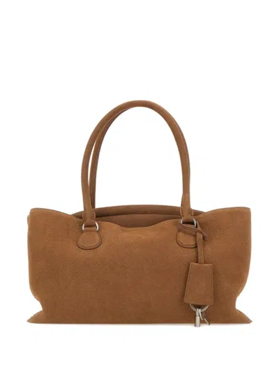 Osoi Double-handle Leather Tote Bag In Brown