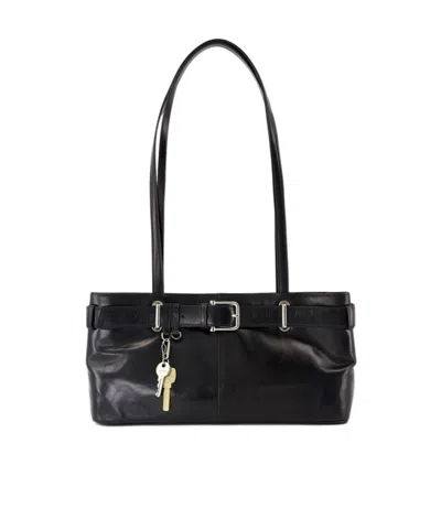 Osoi Double Handle Shoulder Bag In Black