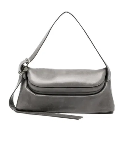 Osoi Flap-over Shoulder Bag In Grey