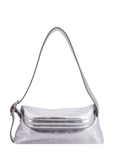 Osoi Folder Brot Shoulder Bag In Silver