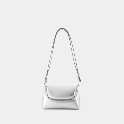 Osoi Folder Mini Crossbody -  - Leather - Silver In Metallic