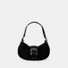 OSOI HOBO BROCLE BAG - OSOI - LEATHER - BLACK