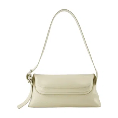 Osoi Hobo Folder Brot Bag - Leather - Cream In Multi