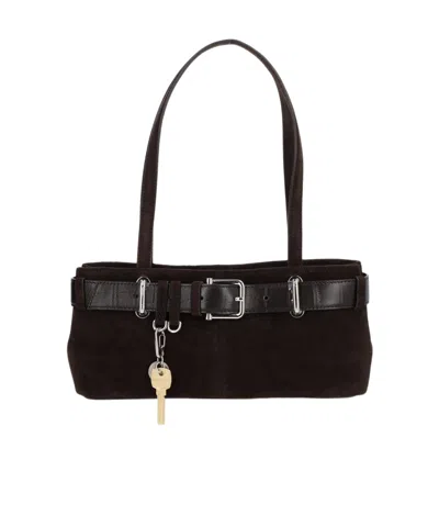 Osoi Key-decorated Mini Shoulder Bag In Brown