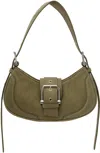 Osoi Medium Hobo Brocle Leather Shoulder Bag In Marena Khaki