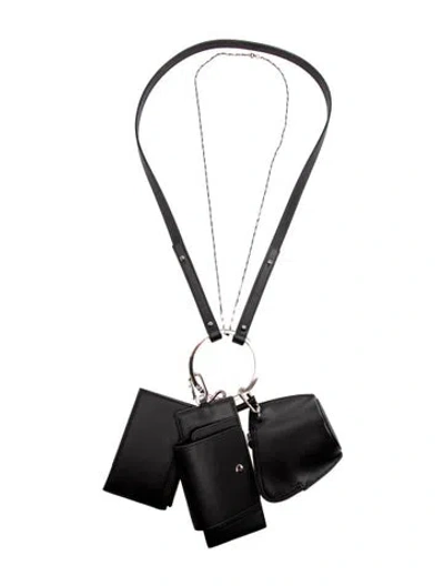 Pre-owned Osoi Leather Crossbody Bag In Black