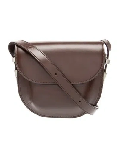 Pre-owned Osoi Leather Crossbody Bag In Grey
