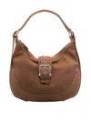 Osoi Brown Brocle Medium Shoulder Bag In Brown