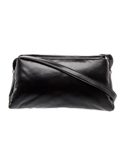 Pre-owned Osoi Leather Shoulder Bag In Black