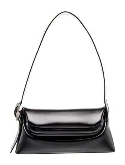 Pre-owned Osoi Leather Shoulder Bag In Black