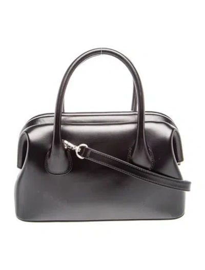 Pre-owned Osoi Leather Shoulder Bag In Black