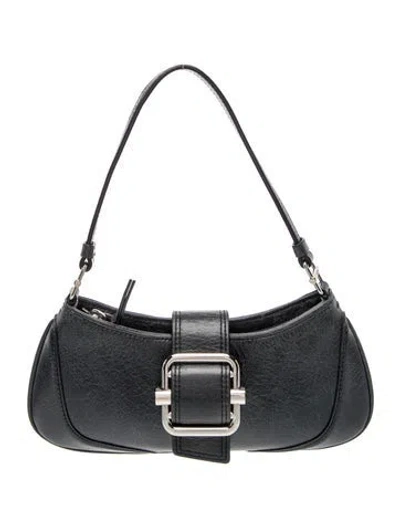 Pre-owned Osoi Leather Shoulder Bag In Grey