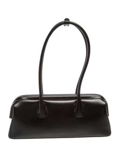 Pre-owned Osoi Leather Top Handle Bag In Black