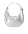 Osoi Metallic Toni Zipped Shoulder Bag In White