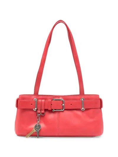 Osoi Mini Brocle Leather Tote Bag In Orange