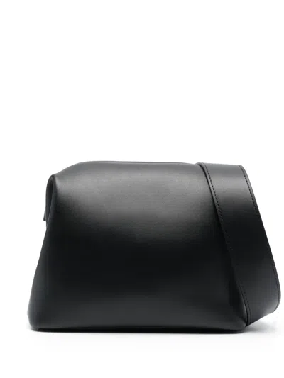 Osoi Mini Brot Leather Shoulder Bag In Black