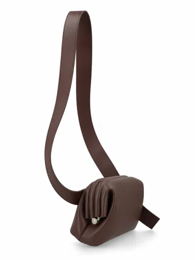 Osoi Mini Leather Crossbody Bag In Brown