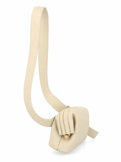 Osoi Mini Leather Shoulder Bag In Beige