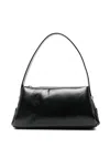 Osoi Pillow Bow Leather Shoulder Bag In Black